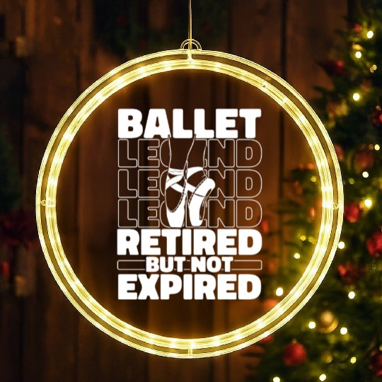 Ballet Ballerina Retired LED Christmas Window Lights
