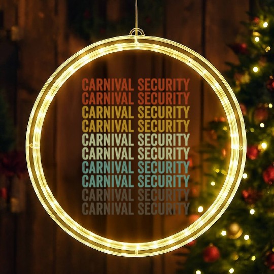 Carnival Security Circus Staff Circus Lover Circus LED Christmas Window Lights