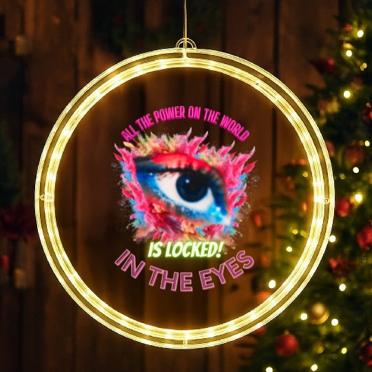 Looking in my eyes color full eyes LED Christmas Window Lights