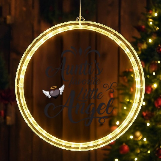 Aunti's Favorite Little Angel LED Christmas Window Lights