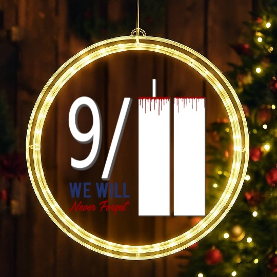 Patriot Day 9 11 Twin Towers New York USA Amerika LED Christmas Window Lights