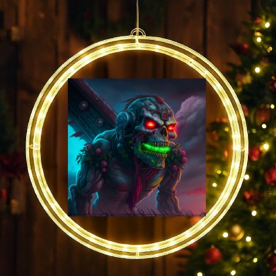 ZOMBIE IRON MAIDEN (version 15) LED Christmas Window Lights