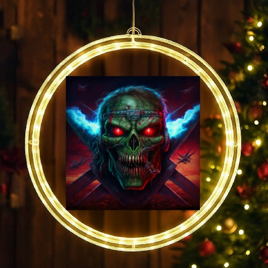 ZOMBIE IRON MAIDEN (version 14) LED Christmas Window Lights