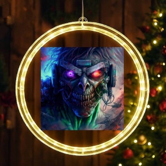 ZOMBIE IRON MAIDEN (version 12) LED Christmas Window Lights