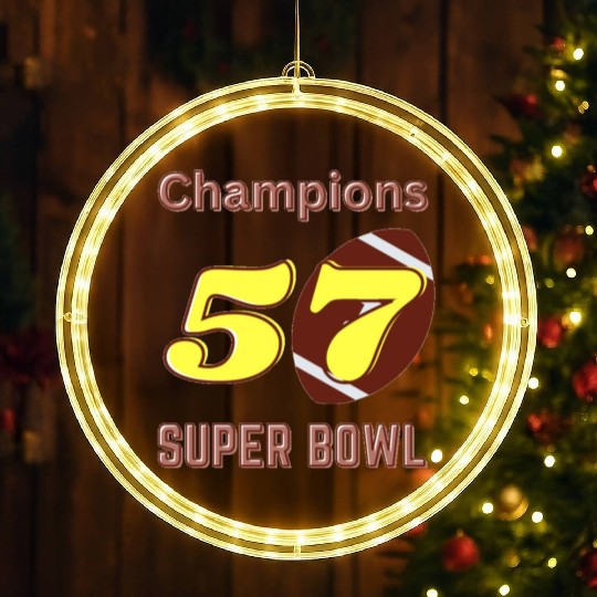 Super Bowl 57 champions Classic LED Christmas Window Lights