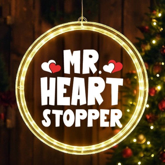 Mr Heart Stopper Funny Boyfriend Valentine's Day LED Christmas Window Lights
