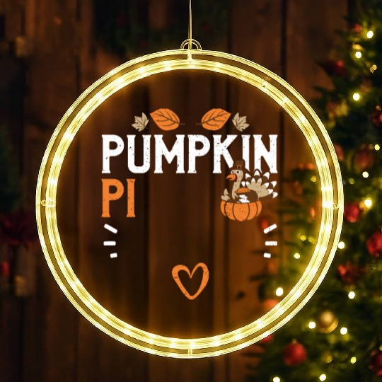 Pumpkin Pi - Thanksgiving LED Christmas Window Lights