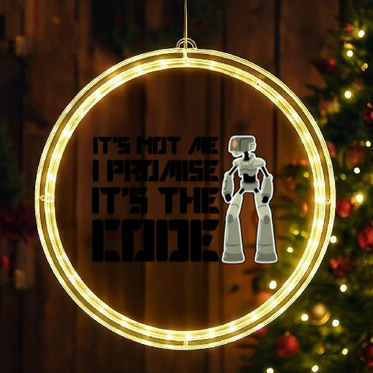 Robot Artificial Intelligence Machine Computer LED Christmas Window Lights