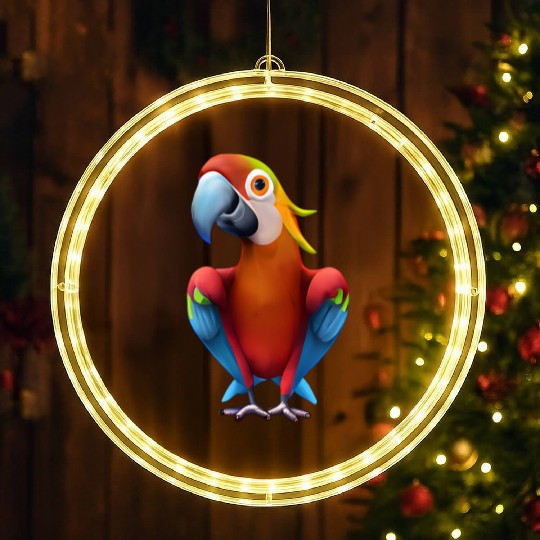 Macaw LED Christmas Window Lights