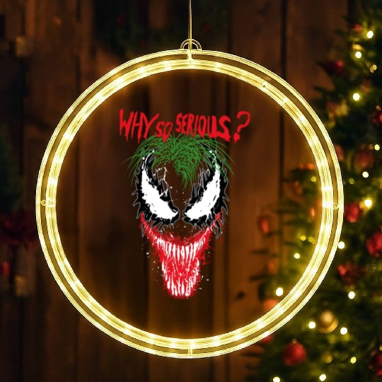 The V.e.n.o.m Joker Symbiosis Why So Serious? LED Christmas Window Lights