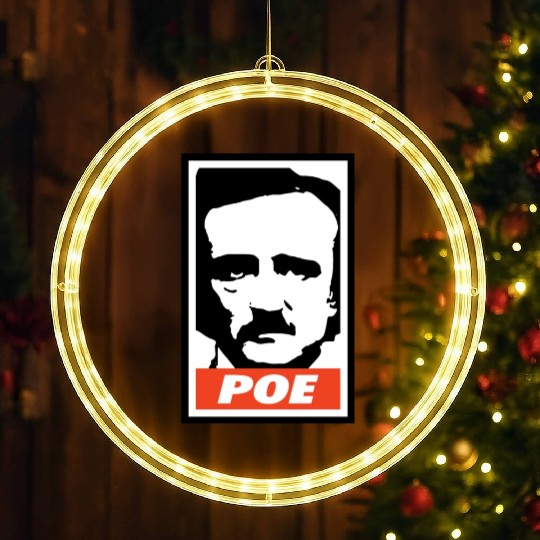 Edgar Allan Poe LED Christmas Window Lights