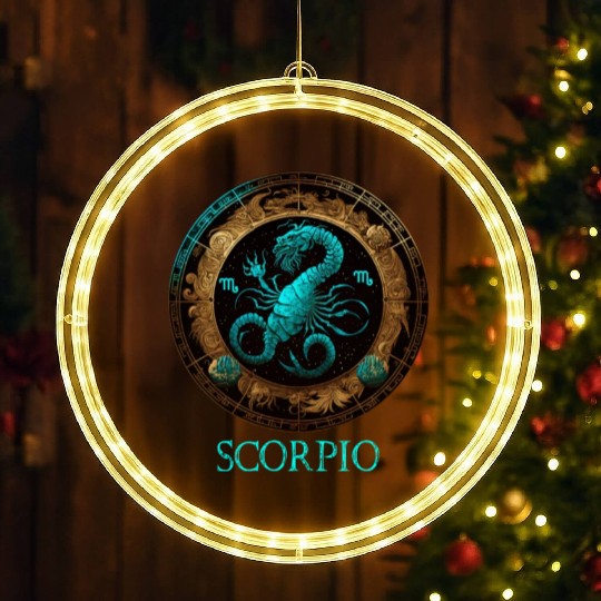 Embrace Your Scorpio Identity: Scorpio Pride Zodia LED Christmas Window Lights