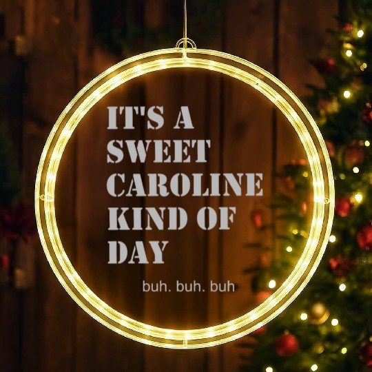It s a sweet caroline kind of day LED Christmas Window Lights