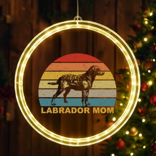 Labrador Mom For Labrador Lover LED Christmas Window Lights