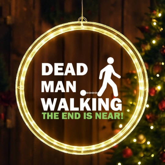 Dead Man Walking Bachelor Party Wedding Groom LED Christmas Window Lights