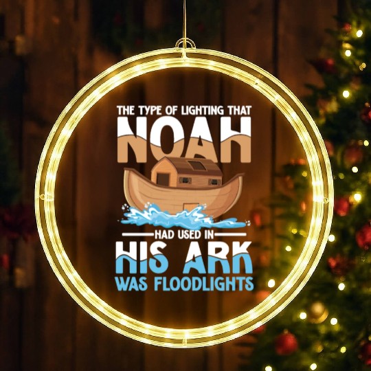 Noah Had Used In His Ark Was Floodlights LED Christmas Window Lights