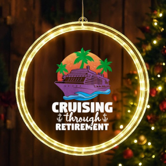 Cruising Through Retirement LED Christmas Window Lights