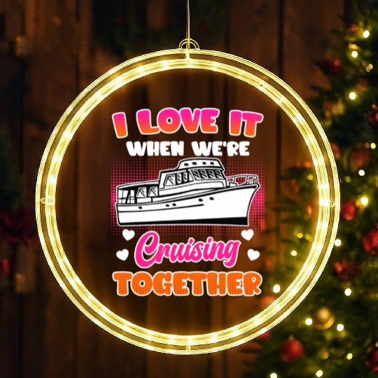 Cruising together cruise ship holiday spring break LED Christmas Window Lights