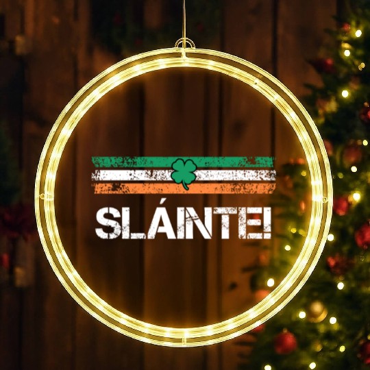 Slainte Ireland toast LED Christmas Window Lights