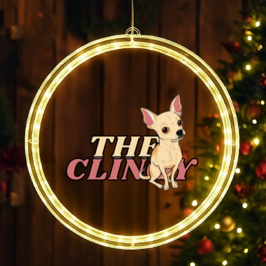 The Clingy Chihuahua LED Christmas Window Lights