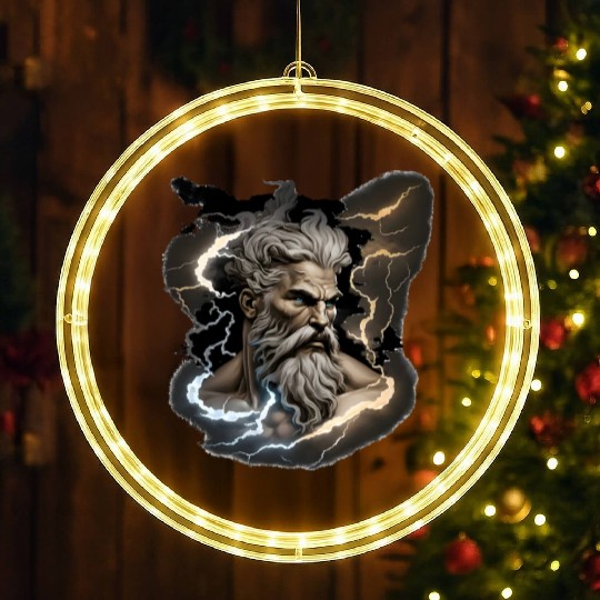 Zeus - A Colorful Tribute to the Greek God of Sky LED Christmas Window Lights