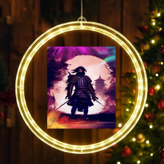 Samurai Japan Japanese Anime Katana Manga samurai LED Christmas Window Lights