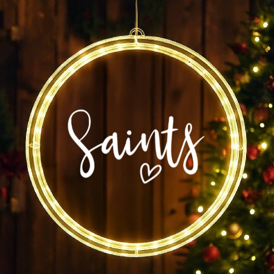 Saints High School Saints Sports Team Women'swomen LED Christmas Window Lights
