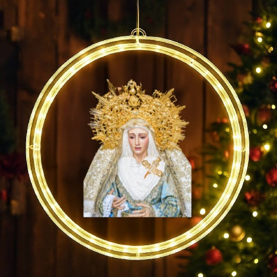Virgin Mary Mother of Jesus Madonna LED Christmas Window Lights