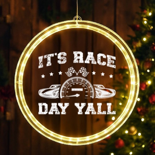 Motorsport Car Racer Motorcycle Offroading Racing LED Christmas Window Lights