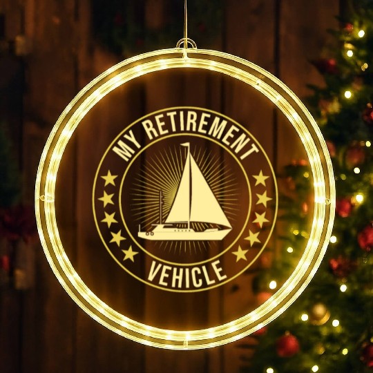 Retirement Vehicle Sailor Sailboat LED Christmas Window Lights