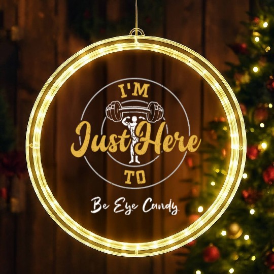 I'm Just Here To Be Eye Candy LED Christmas Window Lights