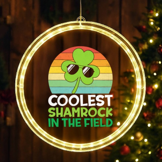 Toddler Boys St Patricks Day Coolest Shamrock LED Christmas Window Lights