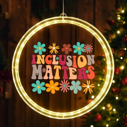 Inclusion Matters Special Ed Teacher Autism LED Christmas Window Lights