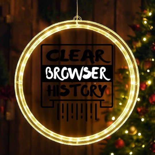 Clear Browser History LED Christmas Window Lights