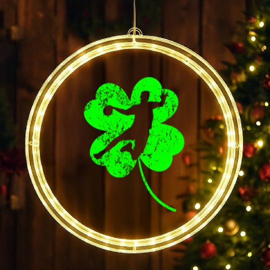 Handball St. Patrick's day shamrock LED Christmas Window Lights
