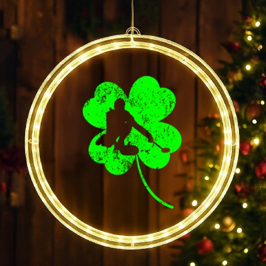 Curling St. Patrick's day shamrock LED Christmas Window Lights