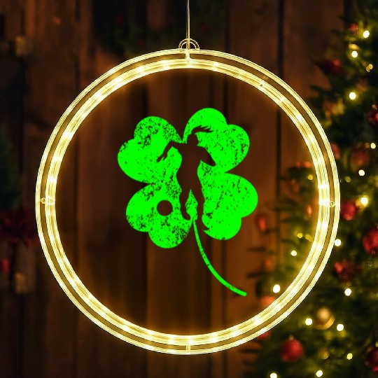 Soccer St. Patrick's day shamrock LED Christmas Window Lights