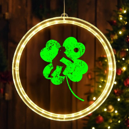 Volleyball St. Patrick's day shamrock LED Christmas Window Lights
