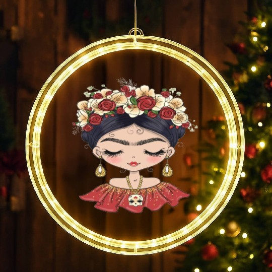 Frida Kahlo LED Christmas Window Lights