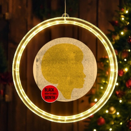 Black history month Women LED Christmas Window Lights