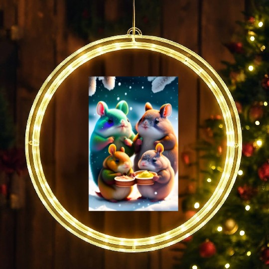 Cute Totoro LED Christmas Window Lights