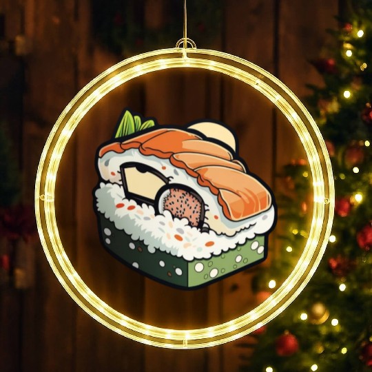 Sushi print LED Christmas Window Lights