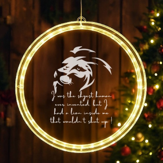 I was the shyest human ever invented but .... LED Christmas Window Lights