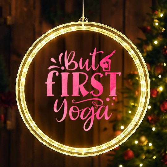 But First Yoga LED Christmas Window Lights