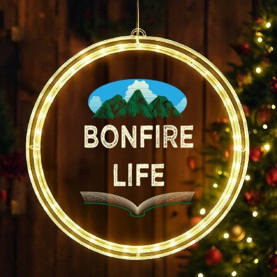 Bonfire Life Camping Wildlife Camper Outdoor Natur LED Christmas Window Lights