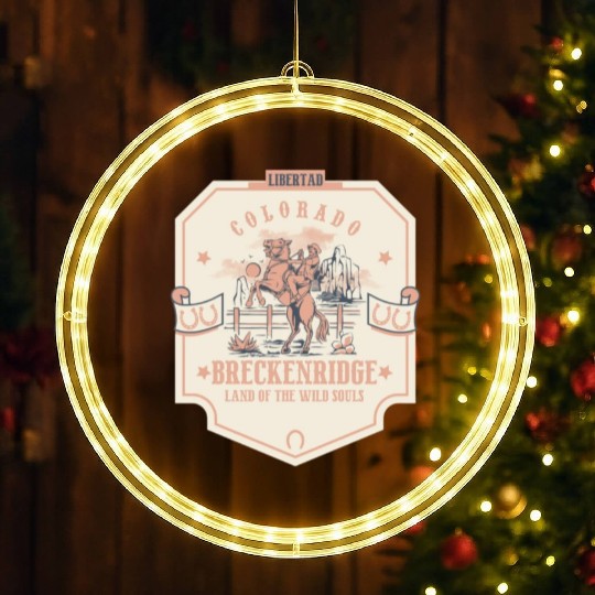 breckenridge colorado wild west town LED Christmas Window Lights