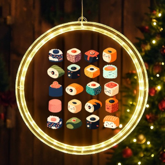 sushi pattern LED Christmas Window Lights
