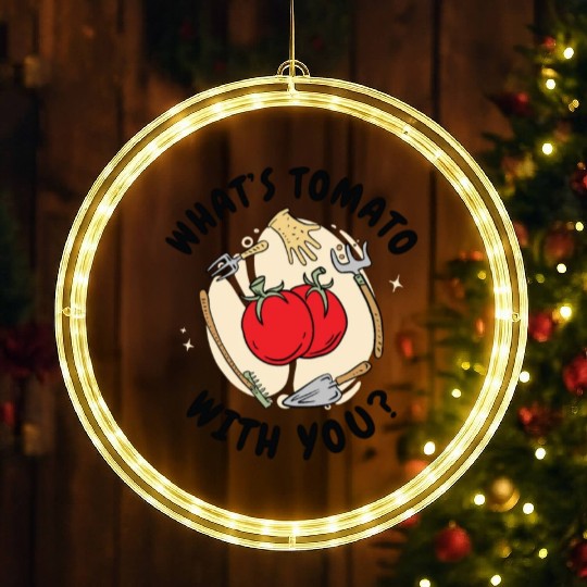 Tomato Gardening Lover Funny Gardener LED Christmas Window Lights