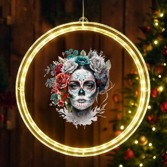 Frida Mexican frida kahlo woman painter art LED Christmas Window Lights