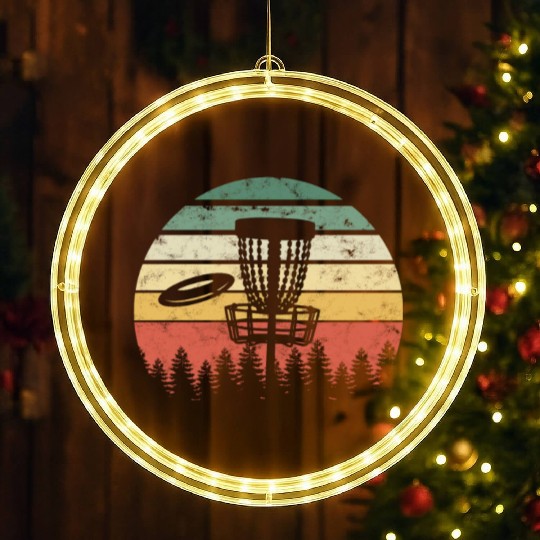 Ultimate Frisbee Importanter Disc Golf Ultimate LED Christmas Window Lights